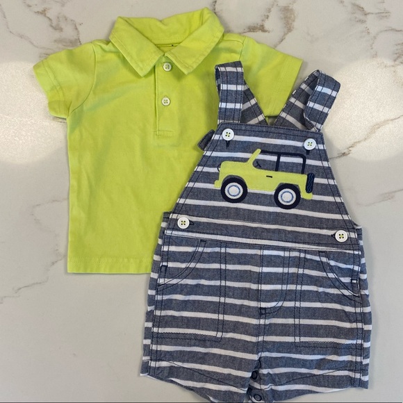 NWOT 2-Piece Overalls & polo-style Shirt - Picture 9 of 9